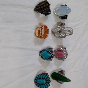 Lot of 8 new women's rings